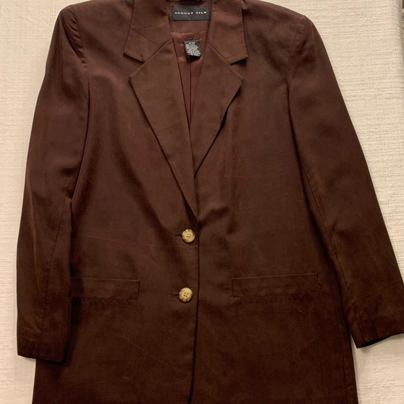 august silk Jackets & Blazers - August Silk Chocolate Brown Blazer